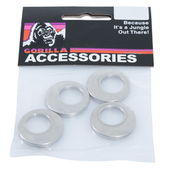 Gorilla Automotive 79913B Chrome Cragar Offset Washers, 5-Pack