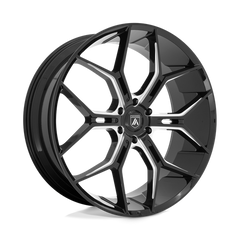 Asanti Black ABL38 Monarch Truck 22x9.5 Inch Gloss Black Milled Wheel