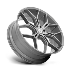 Asanti Black ABL-38 Monarch Truck 22x9.5 inch Titanium Brushed Wheel with 6x135 Bolt Pattern and 38mm Offset