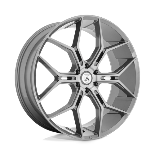 Asanti Black ABL38 Monarch Truck Wheel - 22x9.5 Inches, Titanium Brushed Finish