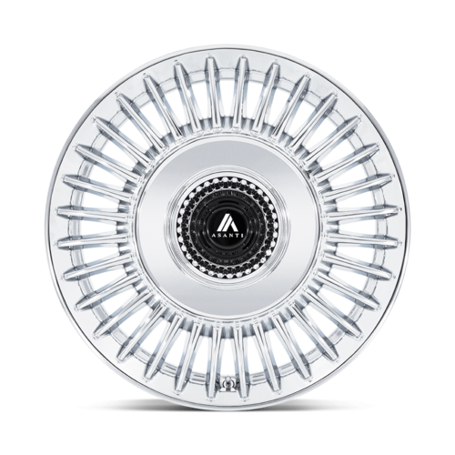 Asanti Black AB040 TIARA 20x9 Chrome Wheel with 5x115/120 Bolt Pattern and +15 Offset