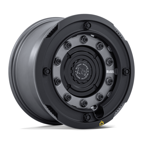 Black Rhino Hard Alloys ARX 17x8.5 Gun Black Wheels with Matte Black Ring