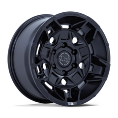 Black Rhino Hard Alloys BR028 GUARD 17x8.5 Inch Matte Black Wheel with 6x139.7 Bolt Pattern and +35 Offset