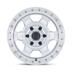 Black Rhino Hard Alloys BR029 TROOPER 17x8.5 Inch Gloss Silver Machined Face Wheel