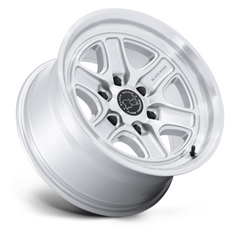 Black Rhino Hard Alloys BR032 ECHO 17x8.5 Gloss Silver Machined Face Wheel