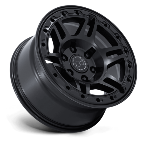 Black Rhino Hard Alloys Vanguard 17x8.5 Matte Black Wheel with 6x130 Bolt Pattern and +25 Offset