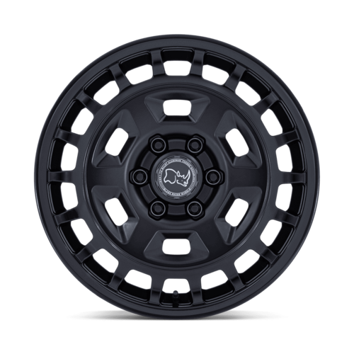 Black Rhino Hard Alloys BR405 ROVER 18-Inch Matte Black with Gloss Black Lip Wheel