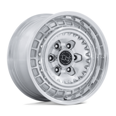 Black Rhino BR601 Bastion 17x8 Gloss Silver Wheel, 6x130, +32 Offset