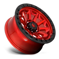Fuel 1PC D695 COVERT 16x8 Wheel, 6x5.5, Candy Red with Black Bead Ring