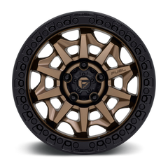 Fuel 1PC D696 COVERT 20x9 Wheel, Matte Bronze Black Bead Ring, 5x127, +1 Offset