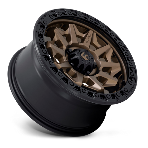 Fuel 1PC D696 COVERT 20x9 Wheel, Matte Bronze Black Bead Ring, 5x127, +1 Offset