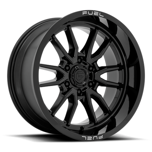 Fuel 1PC D760 CLASH Gloss Black Wheel, 20x9, 8x180 Bolt Pattern, +01 Offset