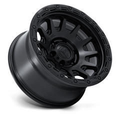 Fuel 1PC Fortress 17x8.5 Inch Matte Black with Gloss Black Lip Wheel - Model FC884 FORTRESS