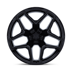 Fuel 1PC FLUX 17x9 Inch Gloss Black Alloy Wheel with 5x127 Bolt Pattern