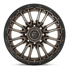 Fuel 1PC D681 REBEL 22x10 Wheel, 8x180 Bolt Pattern, Matte Bronze Black Bead Ring