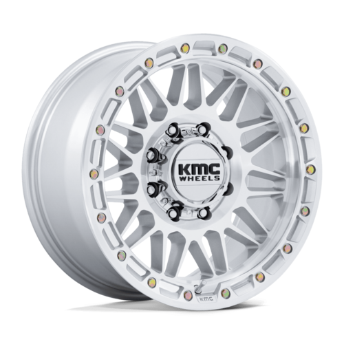 KMC KM555 Attack 18x9 Wheel, 8x180 Bolt Pattern, Gloss Silver