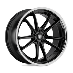 Asanti Black AB23 20x10.5 5x112 Gloss Black with Chrome Lip - 38mm Offset