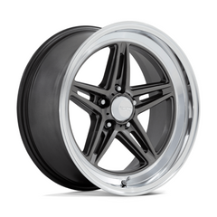American Racing Vintage VN514 Groove 20x8.5 Inch Alloy Wheels in Anthracite with Diamond Cut Lip