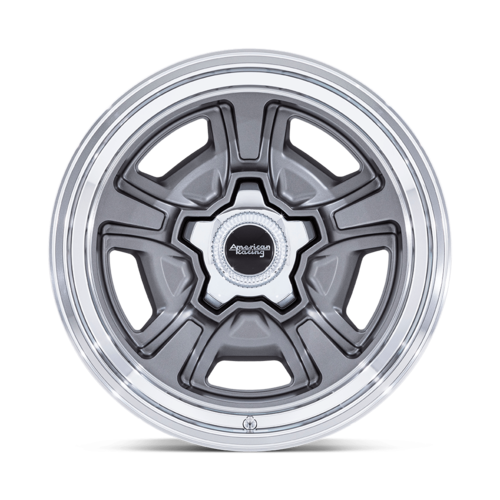 American Racing Vintage VN517 Marauder 18x9 Inch Alloy Wheel with Anthracite Finish and Diamond Cut Lip