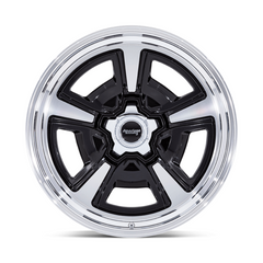 American Racing Vintage VN517 Marauder 20x8.5 Inch Gloss Black Machined Wheel with Diamond Cut Lip