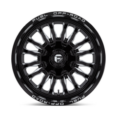 Fuel 1PC D795 20X10 6X135/5.5 G-BLK-MILL -18MM Wheel
