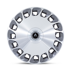 Asanti Black AB45 G-PLTNM-MACH 22X10.5 Wheel with 5X4.25/4.5 Bolt Pattern