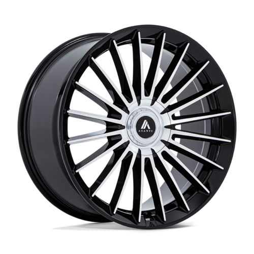 Asanti Black VICEROY 22x10.5 Inch Gloss Black Machined Alloy Wheel - Part AB048BD22050145