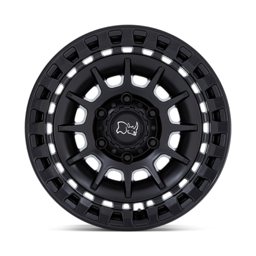 Black Rhino Hard Alloys BARRAGE 17x8.5 Matte Black Wheel with -10 Offset