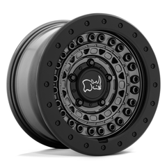 Black Rhino Hard Alloys BRBCD 18X9 6X5.5 Gun Black Black Rock Guard - 18mm Offset