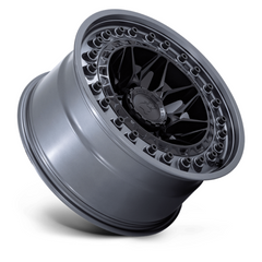 Black Rhino Hard Alloys ALPHA 18x9 Inch Matte Black with Gunmetal Lip Wheel