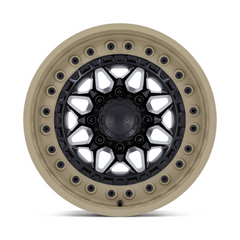 Black Rhino Hard Alloys Alpha 17x9 Matte Black with Sand Lip Wheel