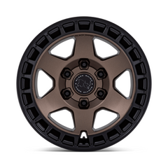 Black Rhino Hard Alloys BAHARI 17x8.5 Inch Off-Road Alloy Wheel with Burnt Bronze Finish and Matte Black Lip
