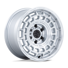Black Rhino Hard Alloys BR024 AWOL 17x8.5 Silver with Machined Face Wheel