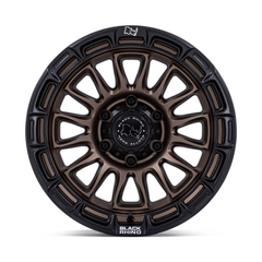 Black Rhino Hard Alloys BR025 RIVAL 20-Inch Off-Road Wheel with Burnt Bronze Finish and Matte Black Lip