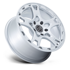 Black Rhino Hard Alloys KLAUE 18x8 Matte Silver Wheel with 20mm Offset for 5x130 Bolt Pattern