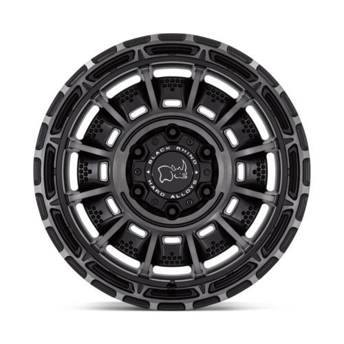 Black Rhino Hard Alloys Legion 17x9 Inch Matte Black Gray Tinted Wheel with 6x139.7 Bolt Pattern and 0 Offset