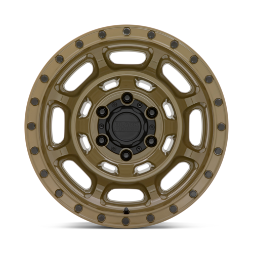 Black Rhino Hard Alloys BR Convoy 17x8.5 Inch Gator Green Off-Road Wheel with -10mm Offset