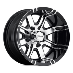 Fairway Alloys FA119 12X7 4X4.0 Mach G-Black -40mm Wheel