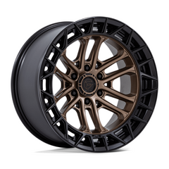 Fuel 1PC FC874 Celsius 17x9 Matte Bronze with Matte Black Lip Wheel