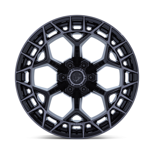 Fuel 1PC FC873 Charger 17x9 Inch Gloss Black with Brushed Dark Tint Wheel