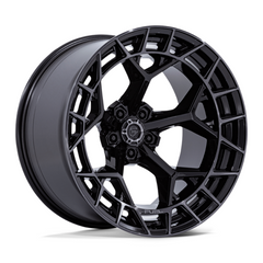 Fuel 1PC FC873 Charger 22x12 Inch Gloss Black with Brushed Dark Tint Off-Road Wheel
