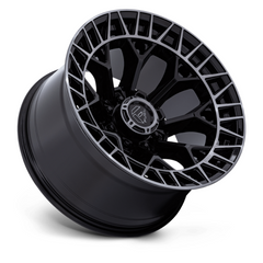 Fuel 1PC FC873 Charger 22x12 Black Gloss with Brushed Dark Tint Wheel