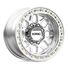 KMC KM235 17X9 8X6.5 Machined Wheel -38MM Offset