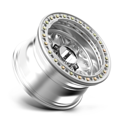 KMC KM235 17X9 8X6.5 Machined Wheel -38MM Offset
