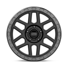 KMC KM544 18-Inch Black Glossy Wheels with 5x150 Bolt Pattern - 25MM Offset