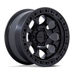 KMC KM550 17x8.5 Black Wheels with 6x5.5 Bolt Pattern and 10mm Offset