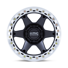 KMC KM238 20X10 8X6.5 S-BLK MACH -48MM Wheel