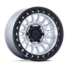 KMC KM552 18x9 5x5.0 Machined Black Low Profile Wheel - 18mm Offset