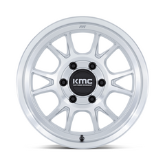 KMC KM729 17x8.5 5x5.0 G-SLV Machined Finish -10MM