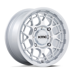 KMC Powersports KS139 15X7 4X137 Silver Machined 38MM Wheel